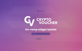 The updated Crypto Voucher on-ramp widget